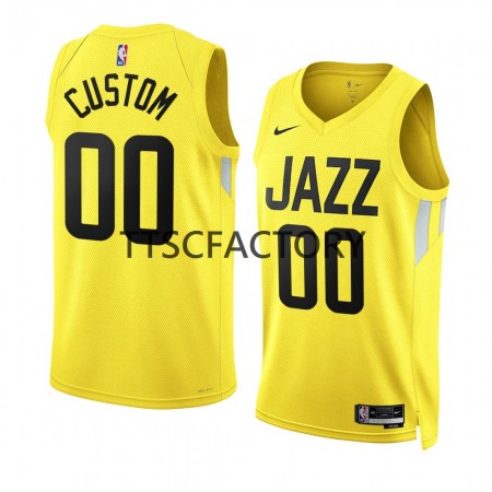 Maillot Basket Utah Jazz Jordan Clarkson 00 Nike 2022-23 Icon Edition Jaune Swingman - Homme